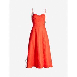 [Like new] Reformation Nebraska Linen Dress (size 6, hot day color)